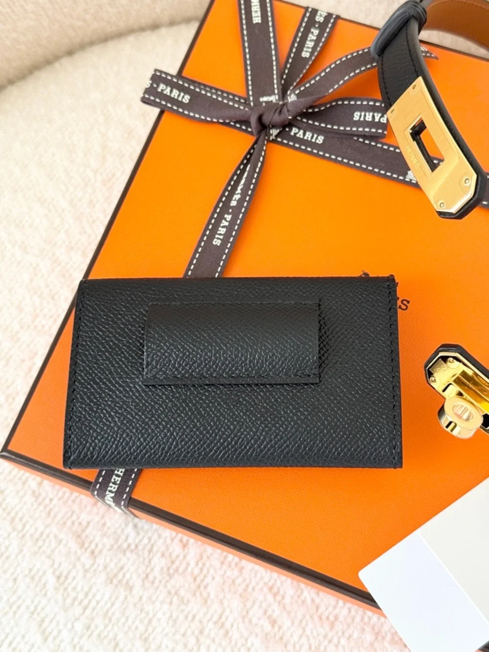 ✨NEW✨Hermes 2024 Epsom Kelly Pocket 18 Belt - Noir / GHW - Picture 8 of 16